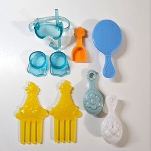 My Little Pony MLP G3 Snorkel Slippers Brushes Sand Shovel Lot